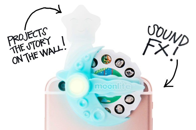 The Moonlite smartphone projector.